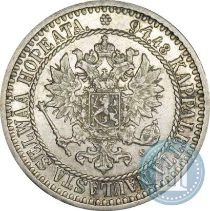 Picture 1 markka 1866 year S 