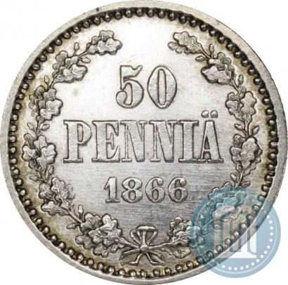 Picture 50 pennia 1866 year S 