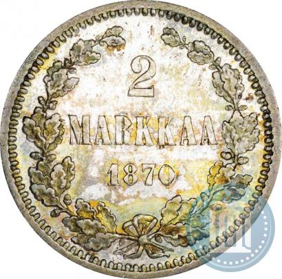 Picture 2 markkaa 1870 year S 