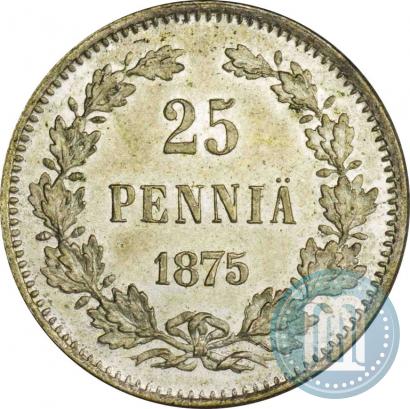 Picture 25 pennia 1875 year S 