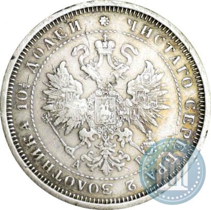 Фото Полтина 1884 года СПБ-АГ 