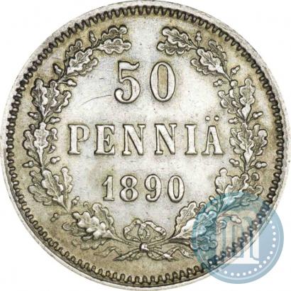 Фото 50 пенни 1890 года L 