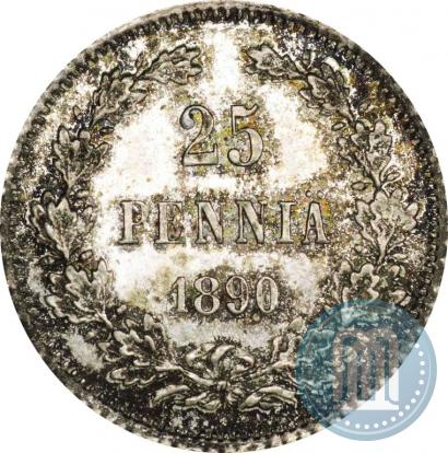 Фото 25 пенни 1890 года L 