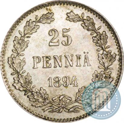 Picture 25 pennia 1894 year L 