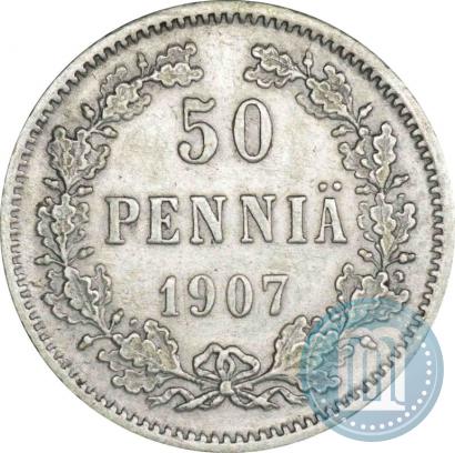 Фото 50 пенни 1907 года L 