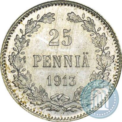 Picture 25 pennia 1913 year S 