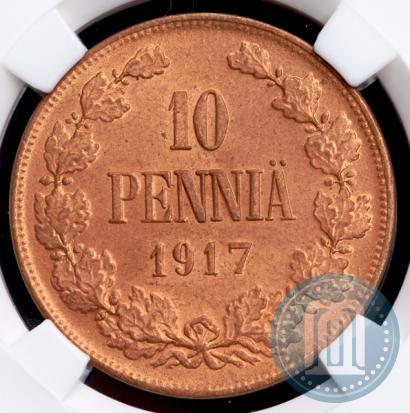 Picture 10 pennia 1917 year  