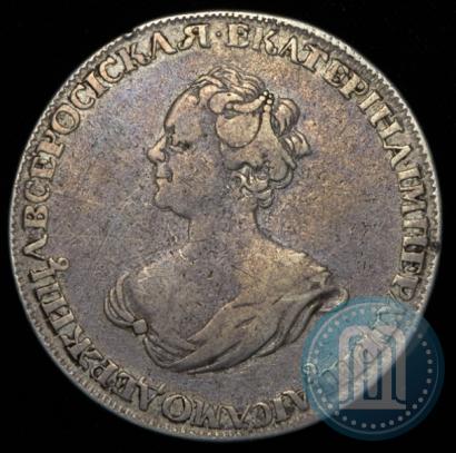 Фото 1 рубль 1725 года  "Траурный"