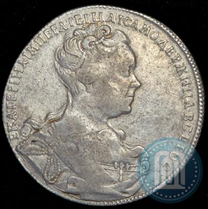 Picture 1 rouble 1726 year СПБ "Petersburg type, portrait turned to the right"