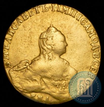 Фото 10 рублей 1758 года ММД 