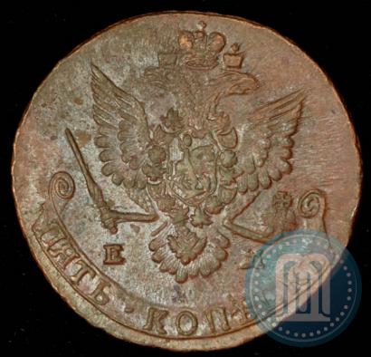 Picture 5 kopecks 1780 year ЕМ 