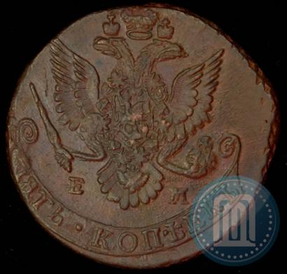Picture 5 kopecks 1781 year ЕМ 
