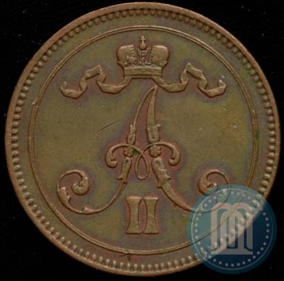 Picture 10 pennia 1865 year  