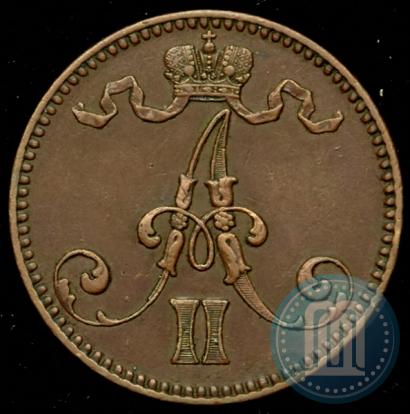 Фото 5 пенни 1865 года  