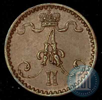 Фото 1 пенни 1866 года  