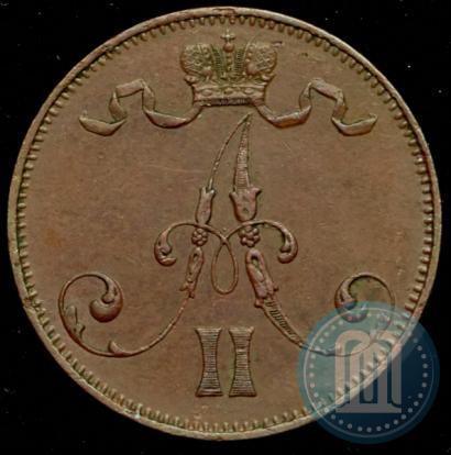 Picture 5 pennia 1872 year  