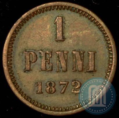 Фото 1 пенни 1872 года  