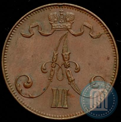 Фото 5 пенни 1889 года  