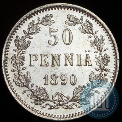 Фото 50 пенни 1890 года L 