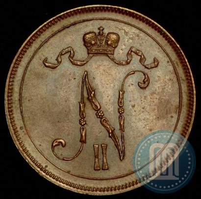 Picture 10 pennia 1896 year  
