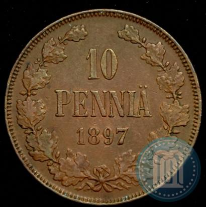 Фото 10 пенни 1897 года  