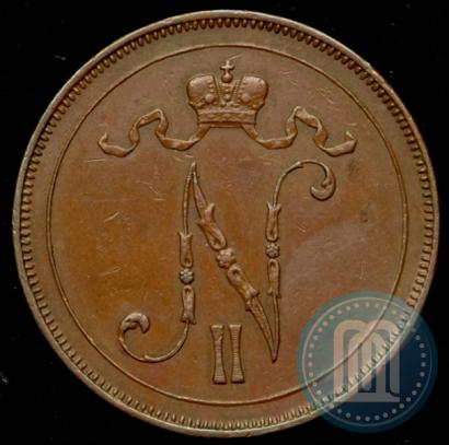 Picture 10 pennia 1905 year  
