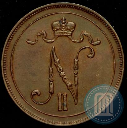 Picture 10 pennia 1908 year  