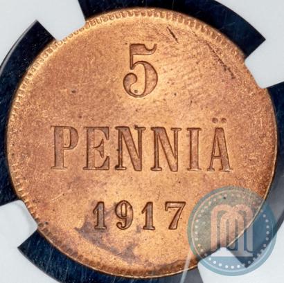 Picture 5 pennia 1917 year  