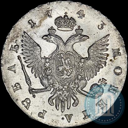 Picture 1 rouble 1743 year СПБ 