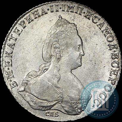 Фото 1 рубль 1786 года СПБ-ЯА 