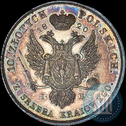 Picture 10 złotych 1820 year IB 