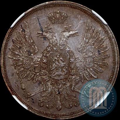 Picture 2 kopecks 1851 year ЕМ 