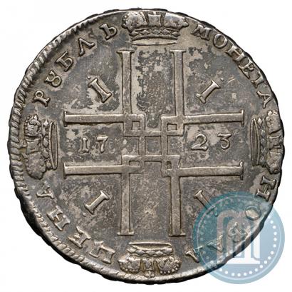 Picture 1 rouble 1723 year  "Portrait in ancient armour"