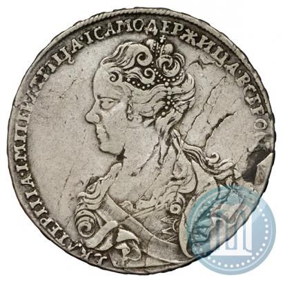 Picture 1 rouble 1726 year  "Moscow type, portrait turned to the left"