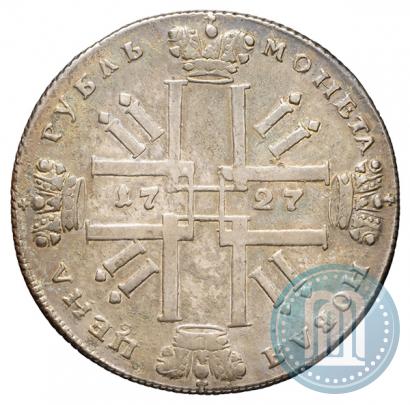 Фото 1 рубль 1727 года СПБ "Петербургский тип"