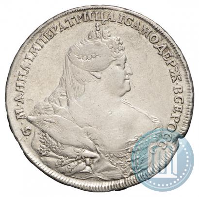 Picture 1 rouble 1737 year  "Portrait by Gedlinger"