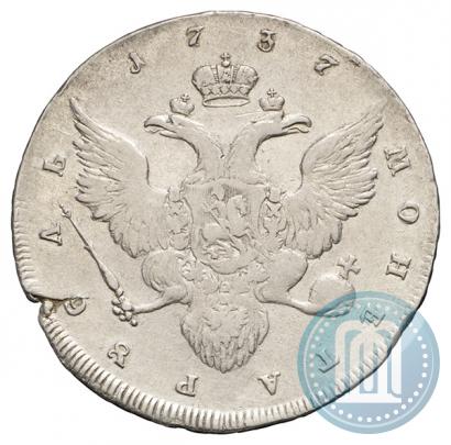 Picture 1 rouble 1737 year  "Portrait by Gedlinger"