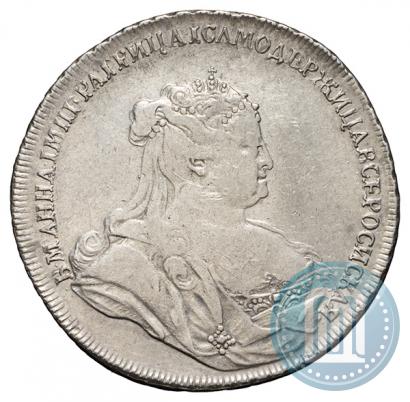 Picture 1 rouble 1738 year  "Petersburg type"