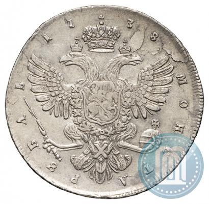 Picture 1 rouble 1738 year  "Petersburg type"