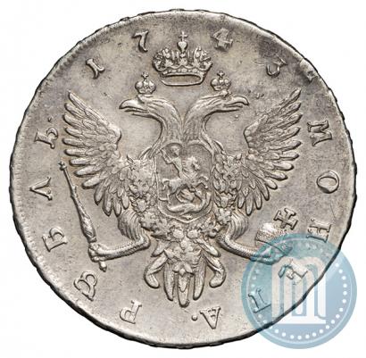 Picture 1 rouble 1743 year СПБ 