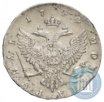 Фото 1 рубль 1744 года ММД 