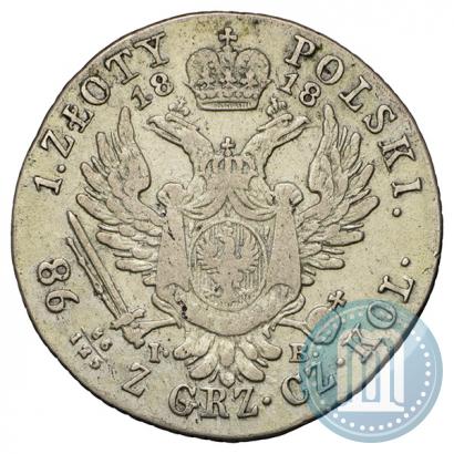 Picture 1 złoty 1818 year IB 