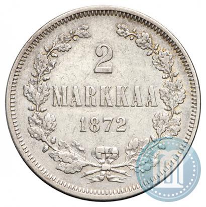 Picture 2 markkaa 1872 year S 