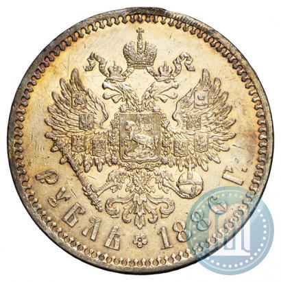 Фото 1 рубль 1886 года (АГ) 