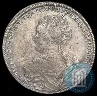 Picture 1 rouble 1726 year СПБ "Petersburg type, portrait turned to the left"