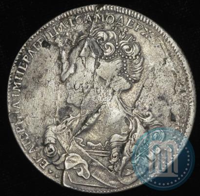 Picture 1 rouble 1726 year СПБ "Petersburg type, portrait turned to the left"