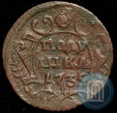 Фото Полушка 1735 года  