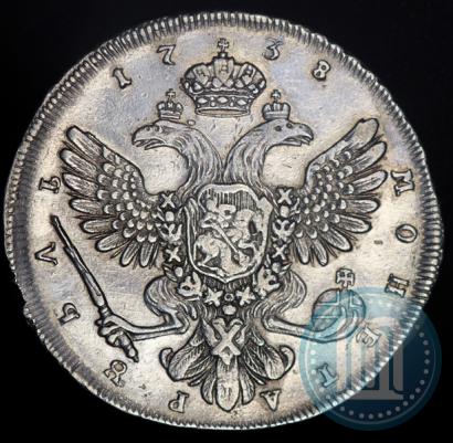 Picture 1 rouble 1738 year  "Petersburg type"