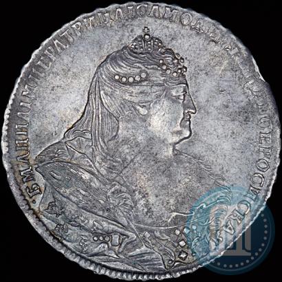 Picture 1 rouble 1739 year  "Moscow type"
