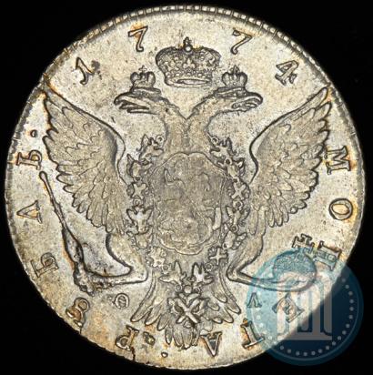 Picture 1 rouble 1774 year СПБ-ФЛ 